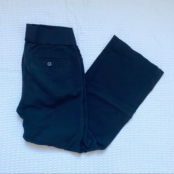 Old Navy Pants - Old Navy maternity black straight leg pants size 10